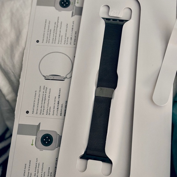 Apple Watch Series 10 watch band - 42 MM slate stainless steel Milanese Loop